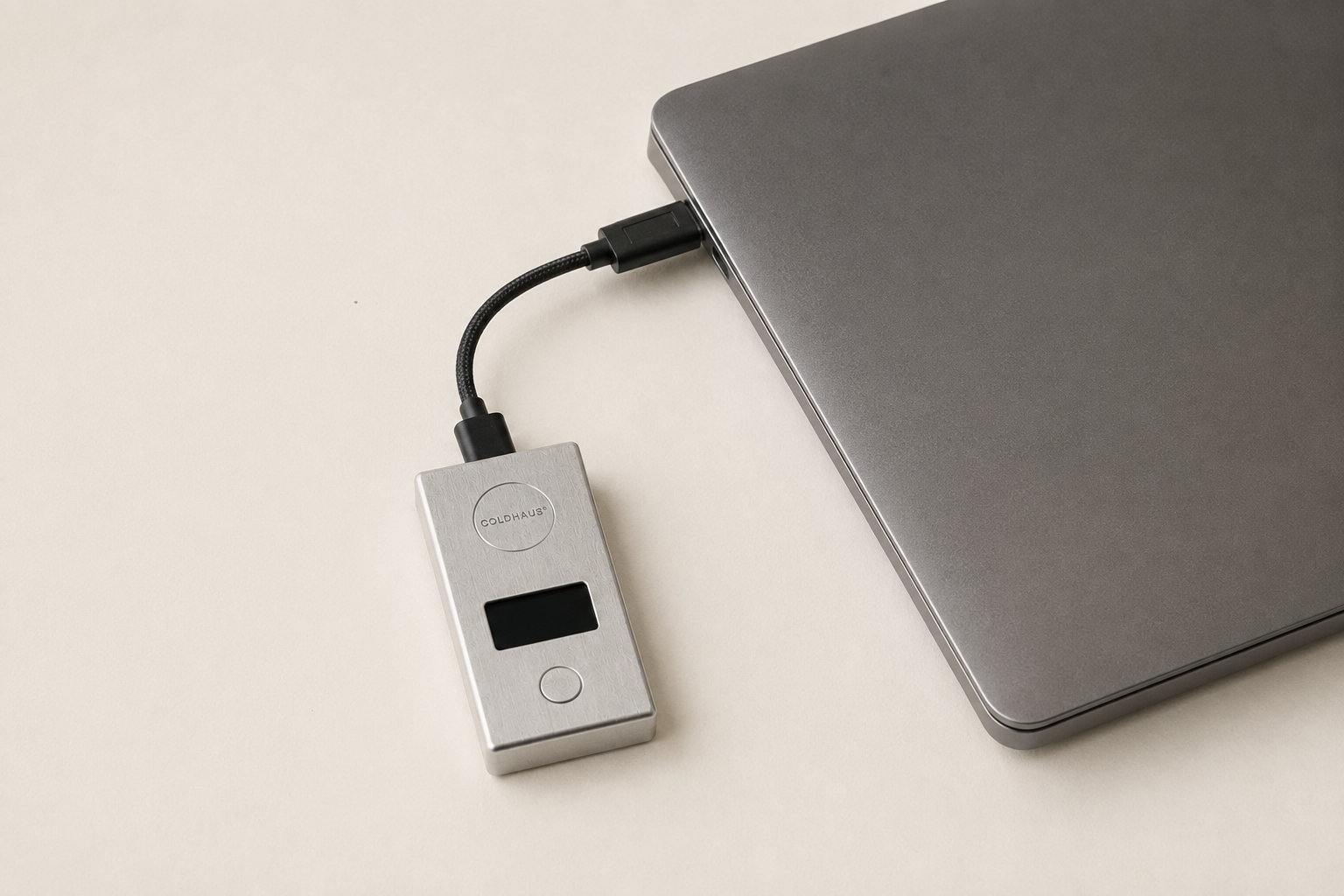 Device connected to a laptop
